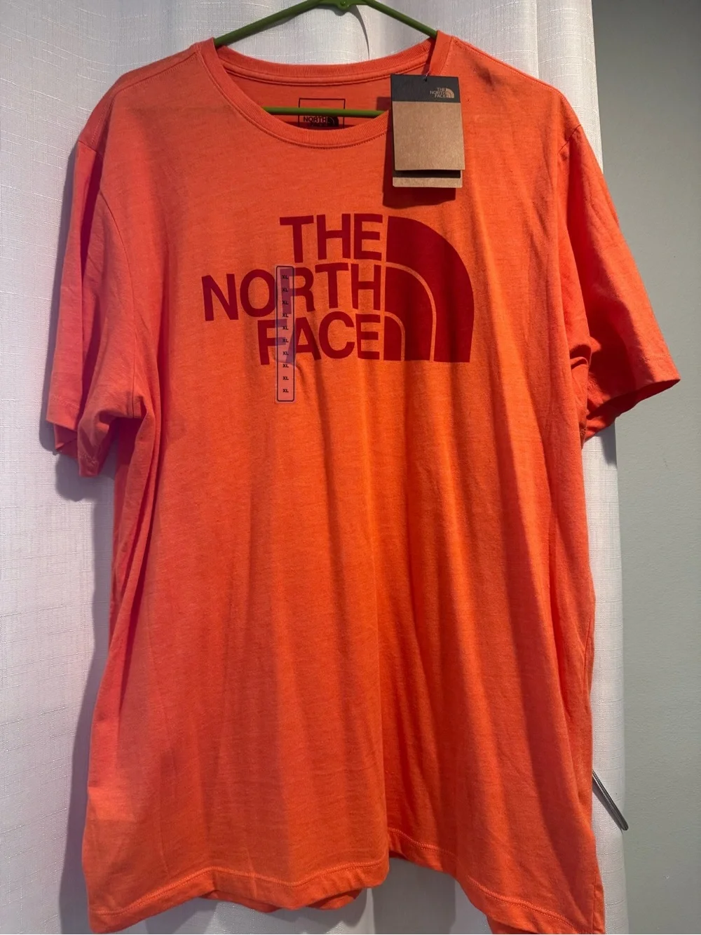 The North Face Bright Orange Crewneck Logo Tee